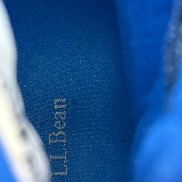 LL Bean Kids Boots Size 1 Rain Snow Winter Waterproof Warm Blue Duck Tread Calf - Picture 10 of 11